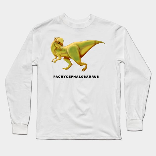 Pachycephalosaurus Long Sleeve T-Shirt by lucamendieta